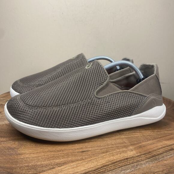 OluKai Nohea Pae Mens Brown Size 7 Mesh Slip On Comfort Beach Shoes 10487-1313 - Picture 2 of 9